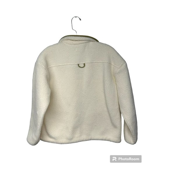 Madewell XXS (Re)sourced Fleece Quilted-Pocket Popover Jacket - Picture 5 of 8